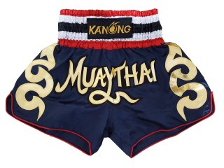 Kanong Muay Thai-Box Nadrág : KNS-120-Sötétkék